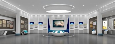 现代科技展厅3D模型下载